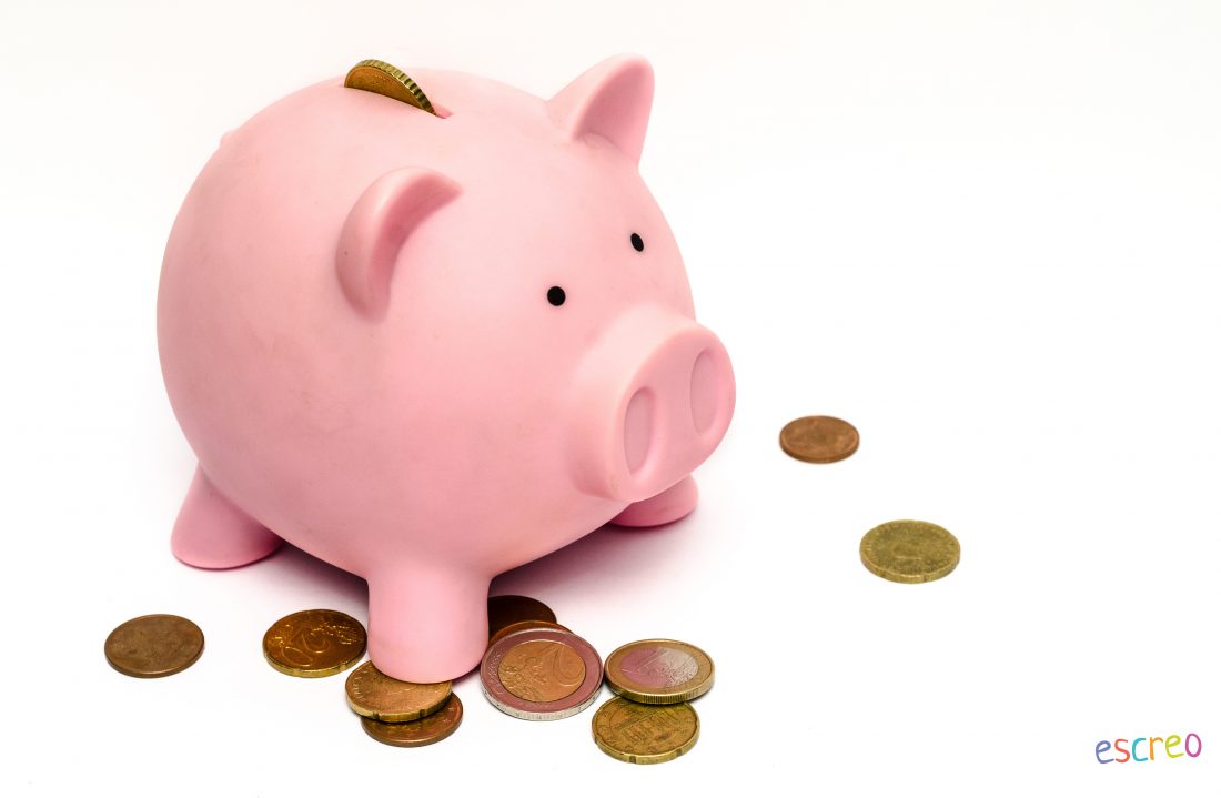 pig with coins