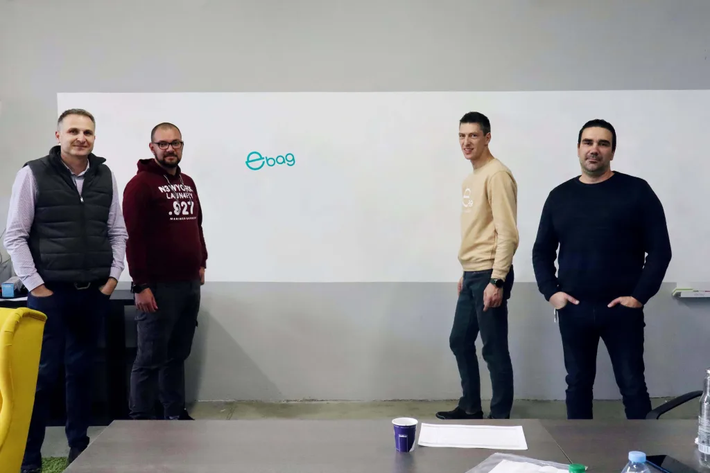 Part of the operational team of eBag with ESCREO magnetic writable wall
