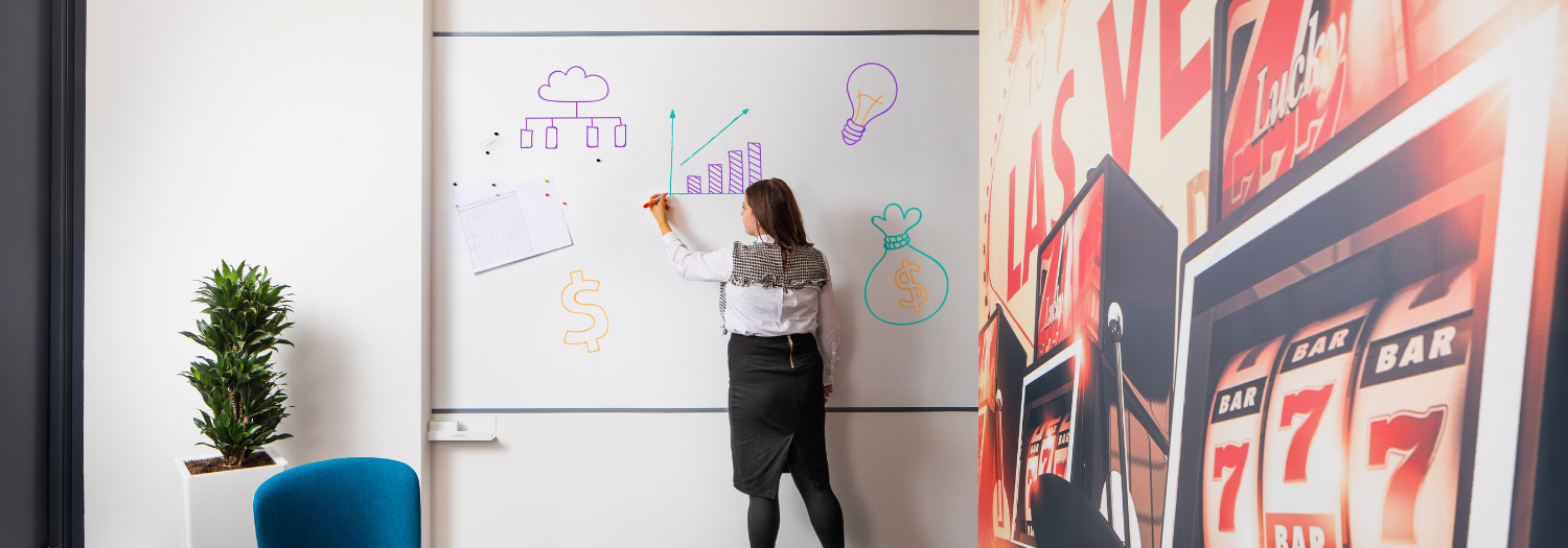 ESCREO whiteboard paint as a great whiteboard alternative for offices