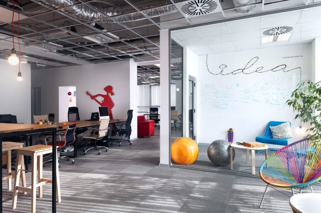 whiteboard paint office ideas: white and clear dry-erase