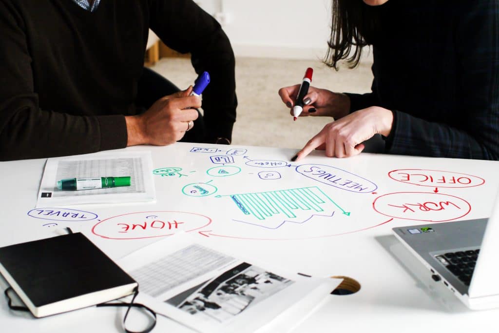 Dry erase desk