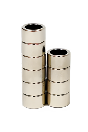 a set of 10 neodymium magnets