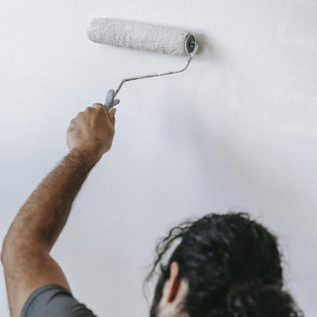 Whiteboard paint application