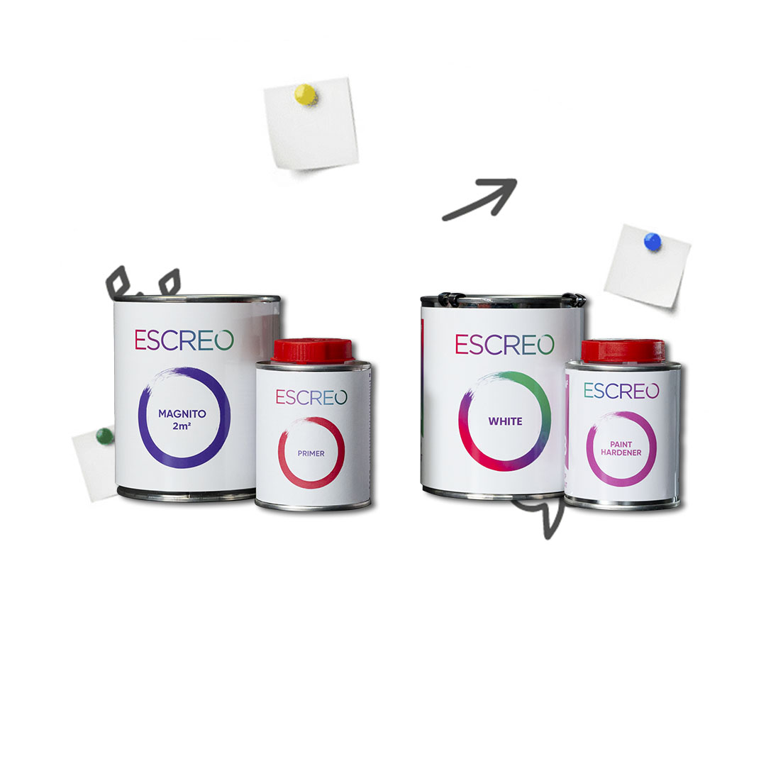 Magnetic Whiteboard Paint 2 sq.m